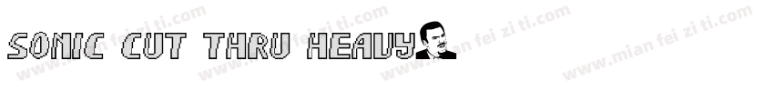Sonic Cut Thru Heavy字体转换